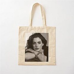 Anne Hathaway Cotton Tote Bag