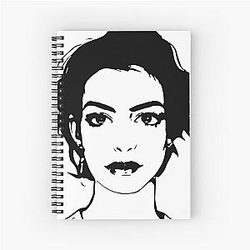 Anne Hathaway Spiral Notebook