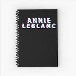 Annie LeBlanc Glitch Spiral Notebook