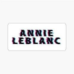Annie LeBlanc Glitch Black Sticker