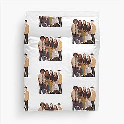 Annie Leblanc with the Chicken Girls season 6 cast Duvet Cover