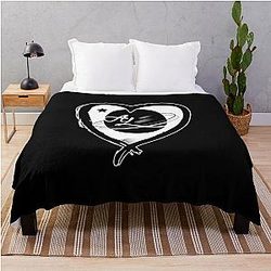 Annie Leblanc Heart Logo Throw Blanket