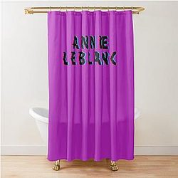 Annie LeBlanc Glitch Shower Curtain