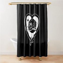 Annie Leblanc Heart Shower Curtain