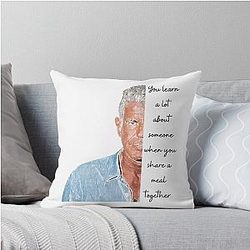 Anthony Bourdain quotes Throw Pillow