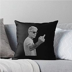 Anthony Bourdain Legend Throw Pillow