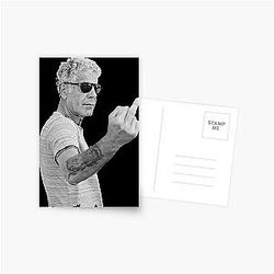 Anthony Bourdain Postcard