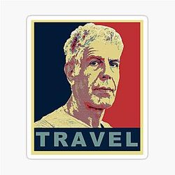 Travel Anthony Bourdain Sticker