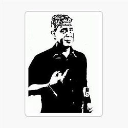Anthony Bourdain Middle Finger Sticker
