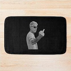 Anthony Bourdain Middle Finger Style Bath Mat