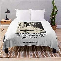 Anthony Bourdain Vintage Throw Blanket