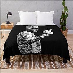 Anthony Bourdain Retro Throw Blanket