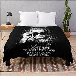 Anthony Bourdain quotes throw blanket