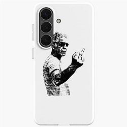 Memories of Anthony Bourdain giving middle finger pose on a Samsung Galaxy Soft Case