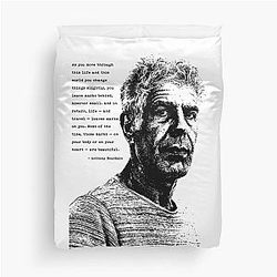 Anthony Bourdain Duvet Cover