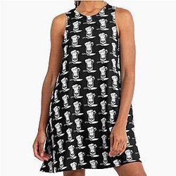 Chef Anthony Bourdain emblem and A-Line Dress