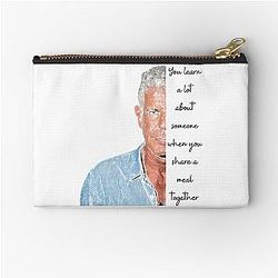 Anthony Bourdain quotes Zipper Pouch