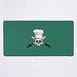 Chef with knife Anthony Bourdain Desktop Mat