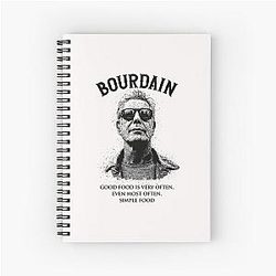 ANTHONY BOURDAIN Spiral Notebook