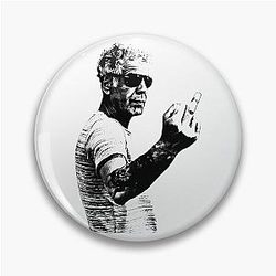 Memories of Anthony Bourdain in a defiant pose