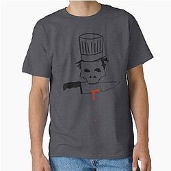 Chef skull with knife Anthony Bourdain logo - Chef shirt Classic T-Shirt