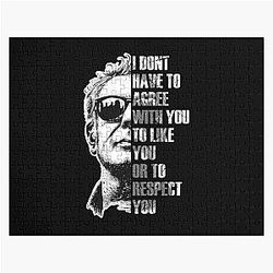 Anthony Bourdain I Don't Agree T-Shirt Jigsaw Puzzle