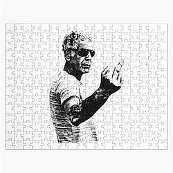 Memories of Anthony Bourdain's signature pose Jigsaw Puzzle