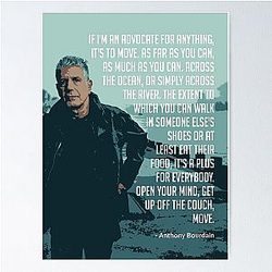 Anthony Bourdain Travel Poster