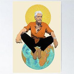 Anthony Bourdain Travel Poster