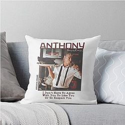 Anthony Bourdain Throw Pillow