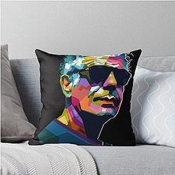 Anthony Bourdain Throw Pillow