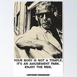 Anthony Bourdain Vintage Poster