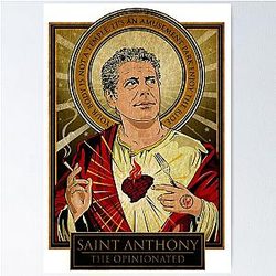 Saint Anthony Bourdain Poster