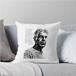 Anthony Bourdain Throw Pillow