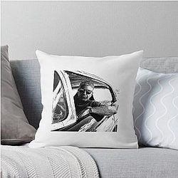 Anthony Bourdain Retro 80s Throw Pillow