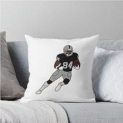 Antonio Brown NFL Oakland Raiders T-Shirt Throw Pillow