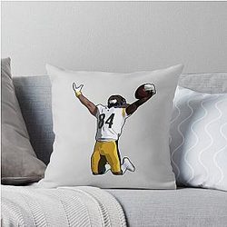 Antonio Brown Celebrates Touchdown Throw Pillow