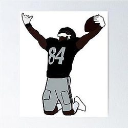 Antonio Brown Touchdown Celebration NFL Oakland Raiders Poster