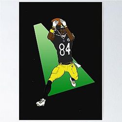 Antonio Brown Custom NFL Sports Poster