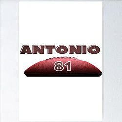 Antonio Brown Football Poster