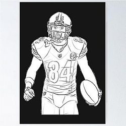 Antonio Brown Custom NFL Sports Poster