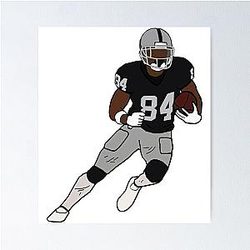 Antonio Brown NFL Oakland Raiders T-Shirt Poster