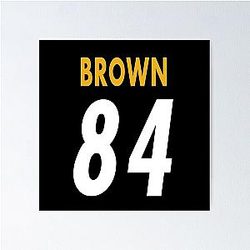 Antonio Brown Steelers Poster