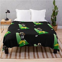 Antonio Brown Custom NFL Sports Throw Blanket