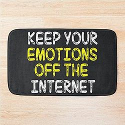 Keep your emotions off the internet Antonio Brown Bath Mat