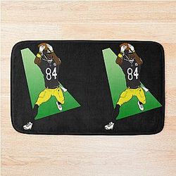 Antonio Brown Custom NFL Sports Bath Mat