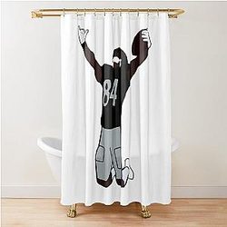 Antonio Brown Touchdown Celebration Nfl Oakland Raiders Shower Curtain
