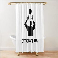 antonio brown shower curtain