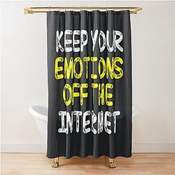 Keep your emotions off the internet Antonio Brown Shower Curtain