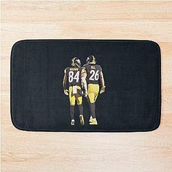 Antonio Brown and LeVeon Bell Bath Mat